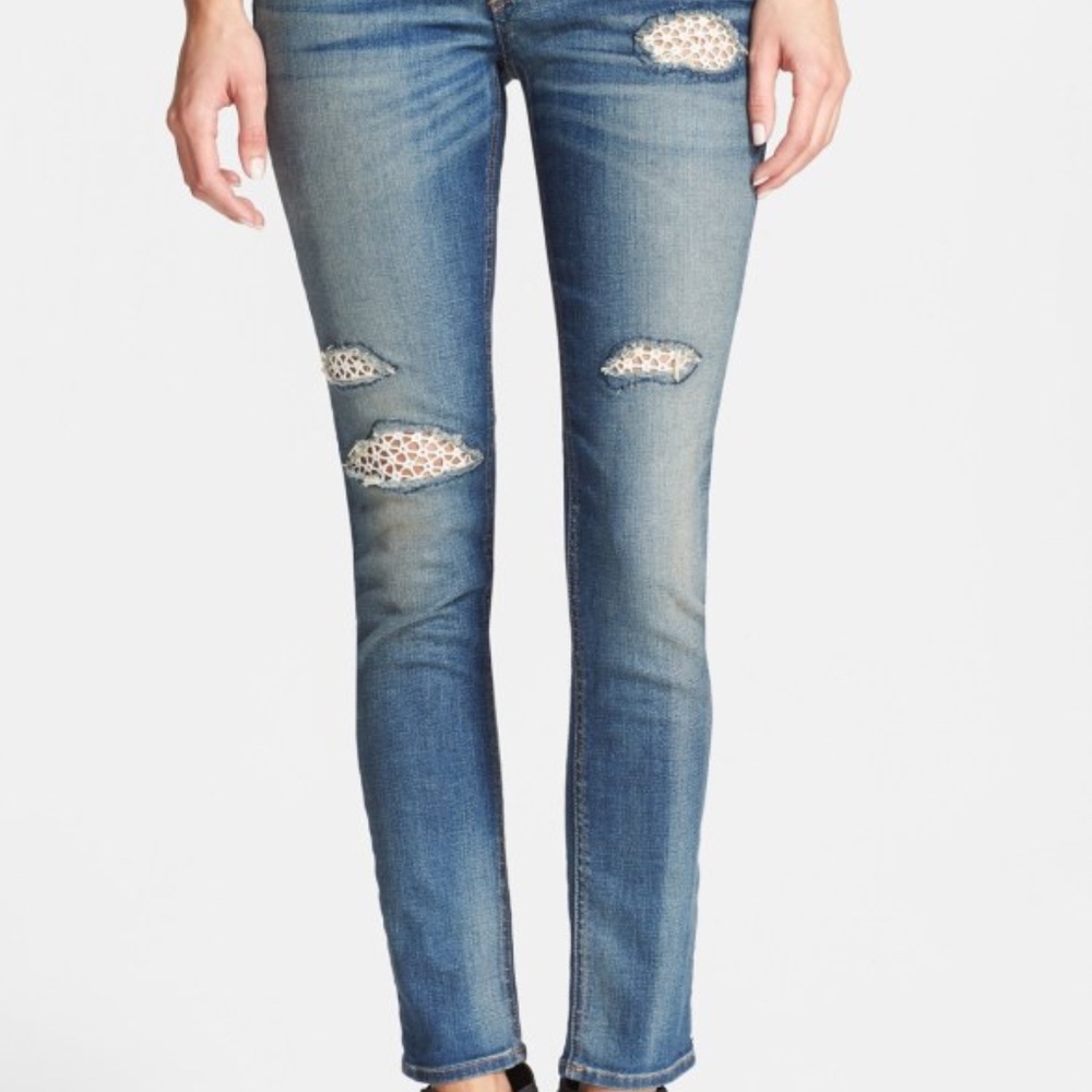 Rag & bone crochet jeans